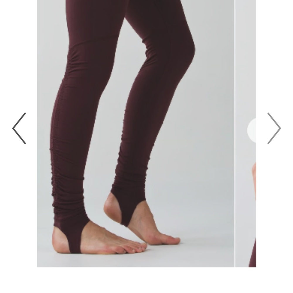 Lululemon Athletica Maroon Leggings - Picture 4 of 10